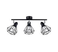 Plafonnier Acier Noir E14 3 Artemis