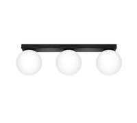 Plafonnier Acier Noir G9 3 Yoli