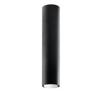 Plafonnier Acier Noir GU10 1 Lagos 40
