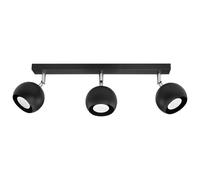 Plafonnier Acier Noir GU10 3 Oculare