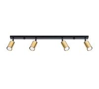 Plafonnier Acier Or/Noir GU10 4 Winx Line