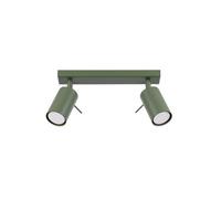 Plafonnier Acier Vert Olive GU10 2 Ring