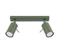 Plafonnier Acier Vert Olive GU10 2 Ring