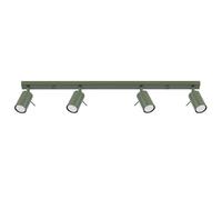 Plafonnier Acier Vert Olive GU10 4 Ring