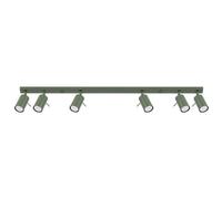 Plafonnier Acier Vert Olive GU10 6 Ring