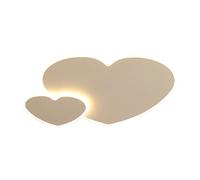 Plafonnier Acrylique de Chambre à Coucher pour Chambre d'enfants, Lustre encastré Mignon Plafond d'ombre Acrylique en Forme de Coeur d'amour pour Balcon de Couloir de Salon/lumière