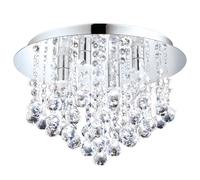 Plafonnier ALMONTE IP44 G9 4X3W en acier chrome D350mm