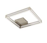 Plafonnier ALTAFLOR LED 4X2,8W en acier nickel mat 315x315x70mm