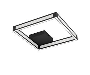 Plafonnier ALTAFLOR LED 4X2,8W en acier noir 315x315x70mm
