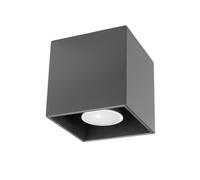 Plafonnier Aluminium Anthracite GU10 1 Quad