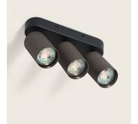 LEDKIA LIGHTING Plafonnier Aluminium Aritz 3 Spots pour chambre, salon, cuisine Blanc