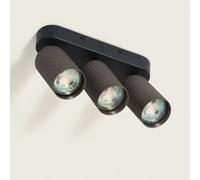 Plafonnier Aluminium Aritz 3 Spots Doré