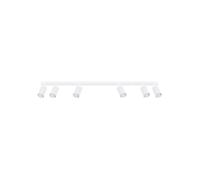 Plafonnier Sollux Lighting Karbon 6L Blanc 117x6,5x16,5 cm