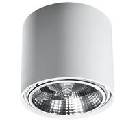 Plafonnier Aluminium Blanc GU10/ES111 1 Tiube