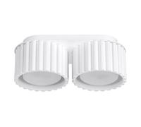 Plafonnier Aluminium Blanc Gx53 2 Aura