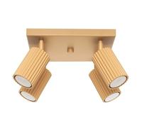 Plafonnier Aluminium Doré GU10 4 Karbon