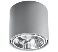 Plafonnier Aluminium Gris GU10/ES111 1 Tiube