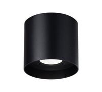 Plafonnier Aluminium Noir GU10 1 Mika