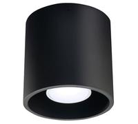 Plafonnier Aluminium Noir GU10 1 Orbis