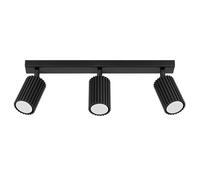 Plafonnier Aluminium Noir GU10 3 Karbon Line