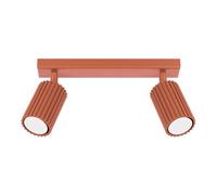 Plafonnier Aluminium Ocre Rouge GU10 2 Karbon