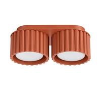 Plafonnier Aluminium Ocre Rouge Gx53 2 Aura