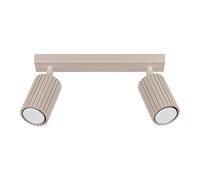 Plafonnier Aluminium Taupe GU10 2 Karbon