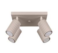 Plafonnier Aluminium Taupe GU10 4 Karbon
