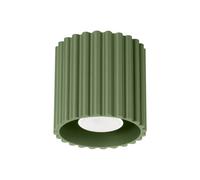 Plafonnier Aluminium Vert Olive GU10 1 Aura