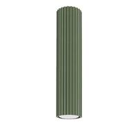 Plafonnier Aluminium Vert Olive GU10 1 Karbon 30