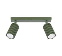 Plafonnier Aluminium Vert Olive GU10 2 Karbon