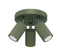 Plafonnier Aluminium Vert Olive GU10 3 Karbon