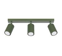 Plafonnier Aluminium Vert Olive GU10 3 Karbon Line