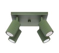 Plafonnier Aluminium Vert Olive GU10 4 Karbon