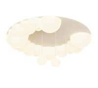 Plafonnier Américain À 3 Couleurs Pour Chambre D'Enfant, Design Moderne, Luminaire de Plafond Rond En Métal de 50 Cm, Idéal Pour Une Chambre de Fille, Avec Boules/Circulaire