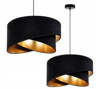 Light-Home Abat Jour Suspension Luminaire Lustre Industriel Milan - Moderne Abat Jour Plafond pour Chambre - en Metal - Noir