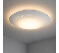 Plafonnier Applique Murale Plafonnier Satiné LED Lampe de Salon Verre Rond