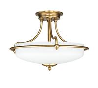 Plafonnier ASPERO Lumière de plafond Laiton Crème Jugendstil E27