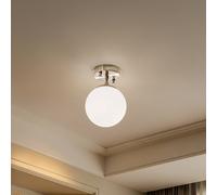 Plafonnier Atmaca 10220 Opviq, dimmable, bronze, Salon / Salle à manger, Verre, Plafonnier