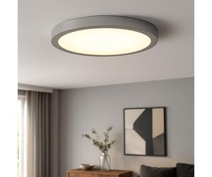 Plafonnier Aufbaupanel Lampe Salle à Manger Chrome Mat Rond LED D 30 CM
