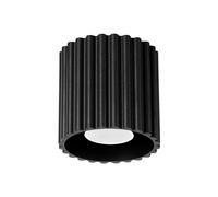 Plafonnier Aluminium Noir GU10 1 Aura
