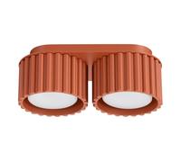 Plafonnier Aluminium Ocre Rouge Gx53 2 Aura