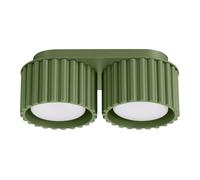 Plafonnier Aluminium Vert Olive Gx53 2 Aura
