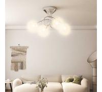 Plafonnier avec Abat-jour en Maille Métallique pour 4 LED G9 Lustre vidaXL