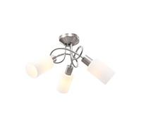 Plafonnier avec Abat-jour en Verre Lustre Lampe Suspendue Luminaire d'Intérieur Salon Chambre à Coucher Maison 3 289229