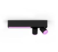 Philips Hue White & Color Ambiance Centris 2 pièces, dimmable, 16 millions de couleurs, contrôlable par application, compatible Amazon Alexa, noir.