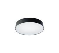 Plafonnier Avec Détecteur De Mouvement Ø 40,5 Cm H: 9 Cm 3X E14 Noir Plat