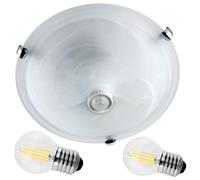 Plafonnier avec detecteur de mouvement led 4 w avec deux ampoules. [EEK: A]