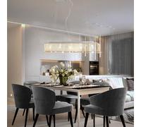 Plafonnier avec Perles de Cristal Lampe Lustre Suspension Salon Bureau vidaXL