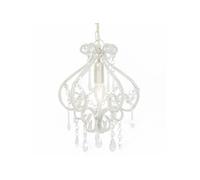 vidaXL Plafonnier avec Perles Rond Lampe Suspendue Lustre Luminaire Eclairage Intérieur Salon Salle de Séjour Chambre à 281593